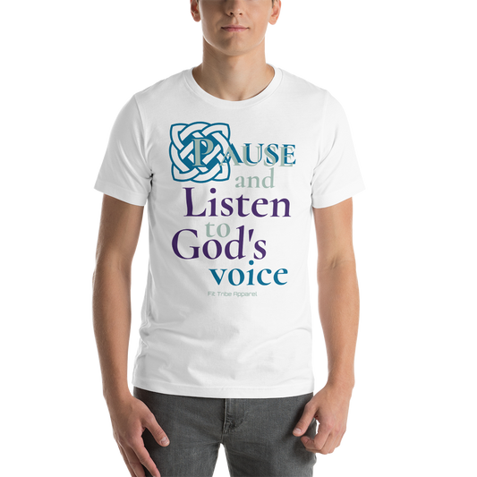 Fit Tribe Apparel's Signature Line Pause and Listen T-shirt