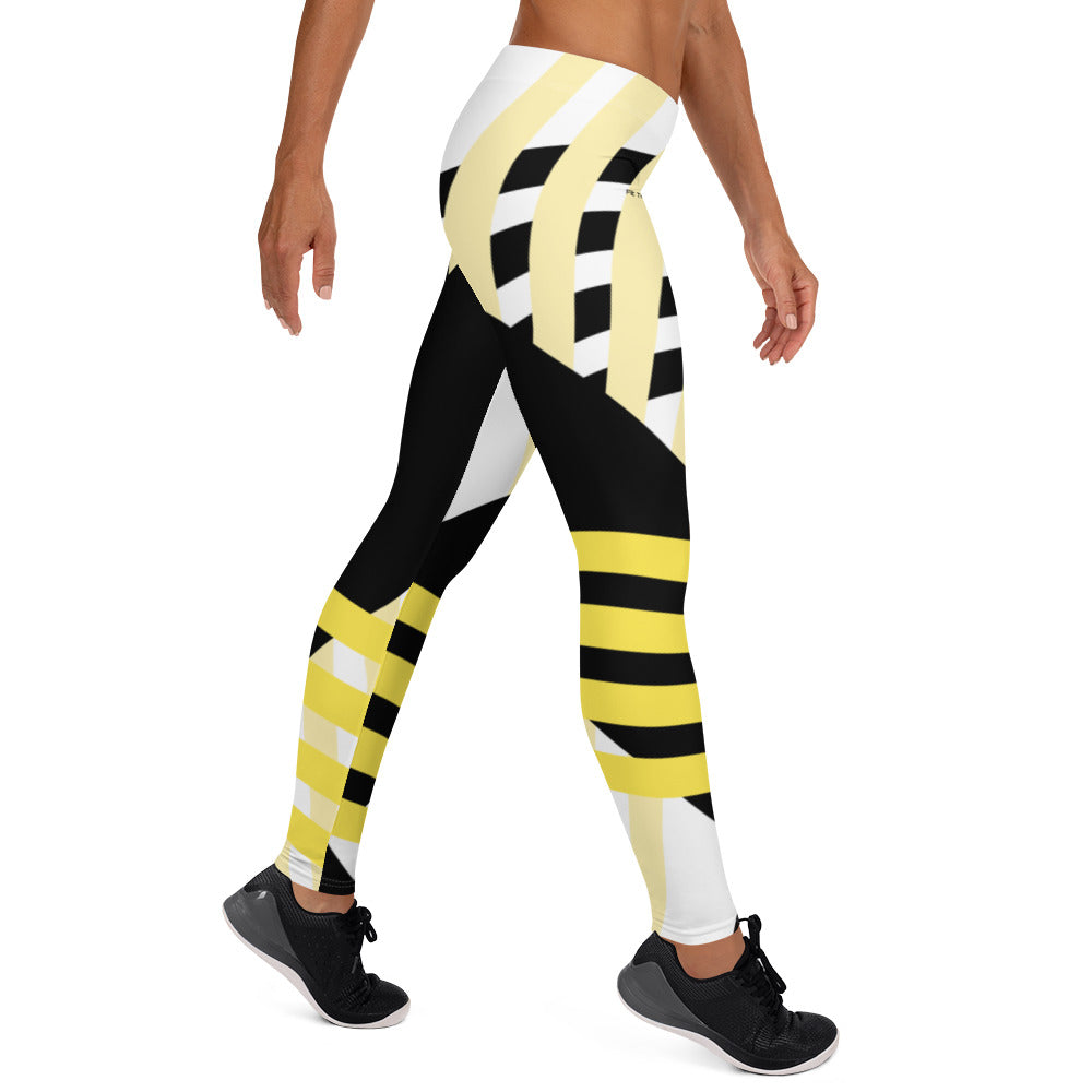 Classy Asymmetrical Yellow Leggings