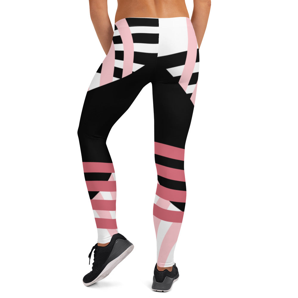 Classy Asymmetrical Pink Leggings