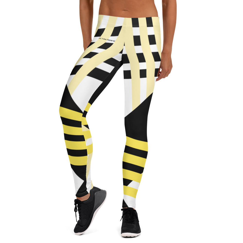 Classy Asymmetrical Yellow Leggings