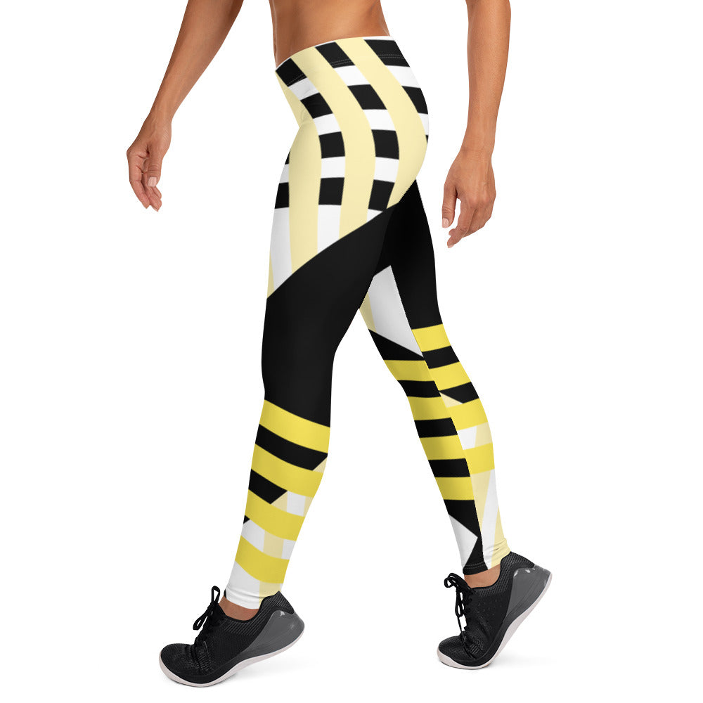 Classy Asymmetrical Yellow Leggings