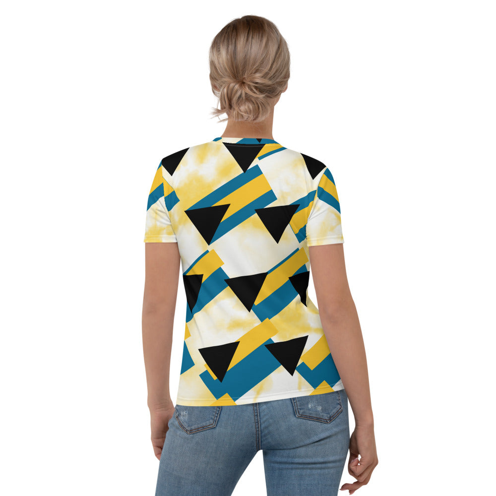 Women's YL Bahamian Abstract Tee