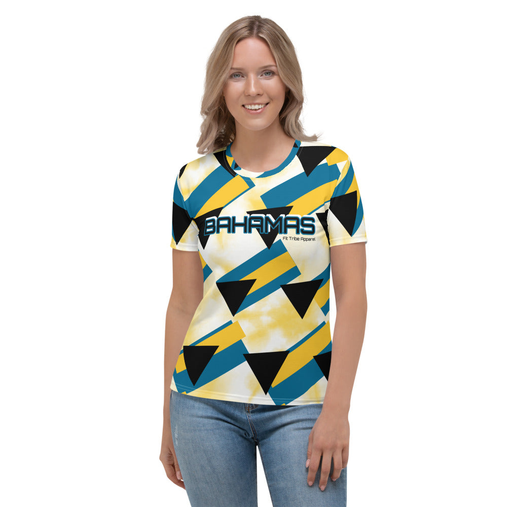 Women's YL Bahamian Abstract Tee