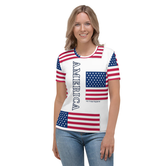 Women's Tiled American Tee