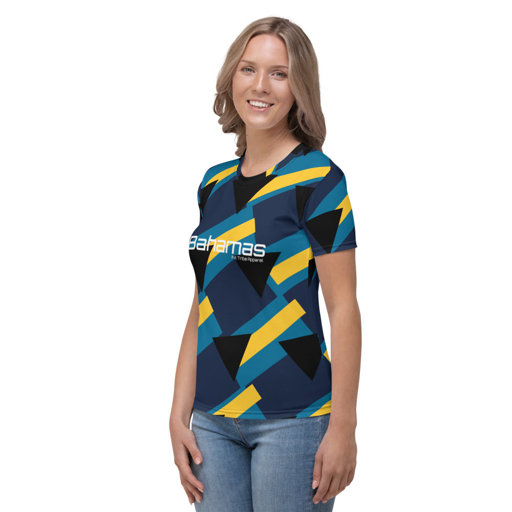 Women BL Bahamian Abstract Tee