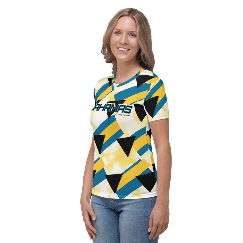 Women's YL Bahamian Abstract Tee