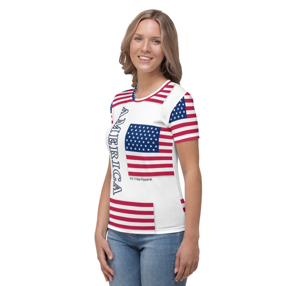 Women's Tiled American Tee