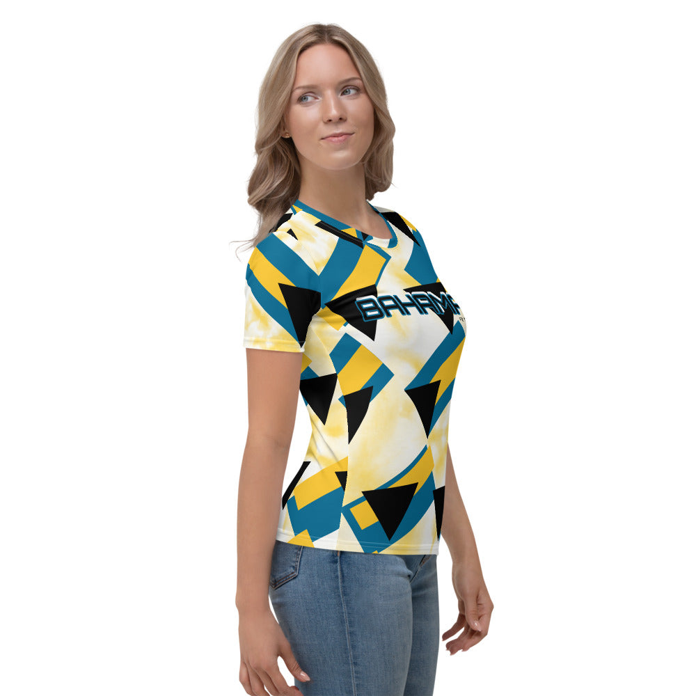 Women's YL Bahamian Abstract Tee