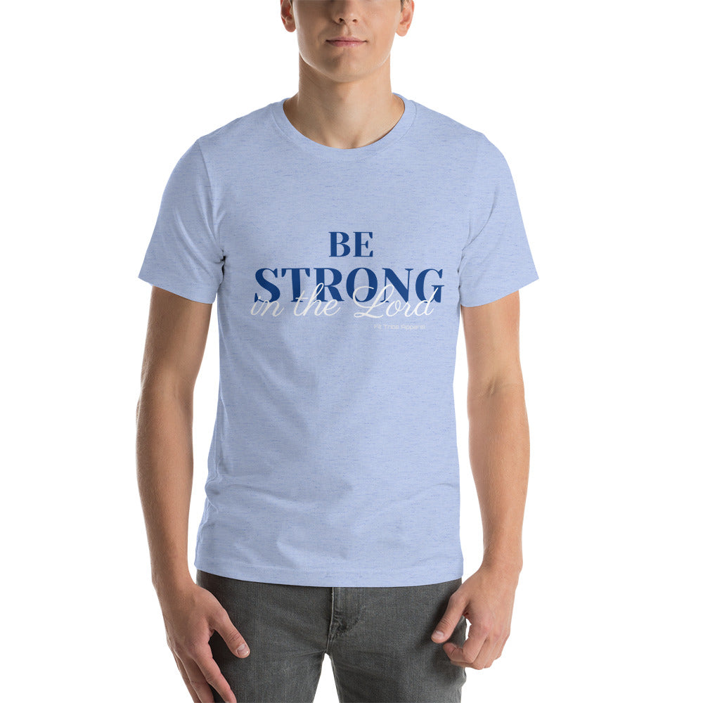 Be Strong In The Lord Tee (Blu/Wh)